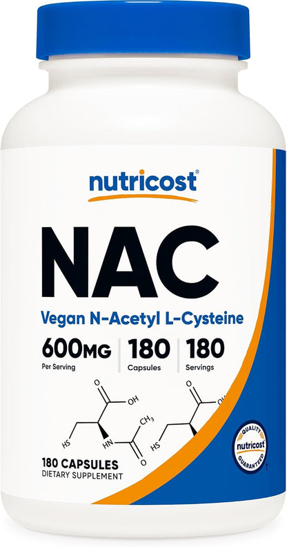 Premium NAC 600mg – 180 Vegan Capsules