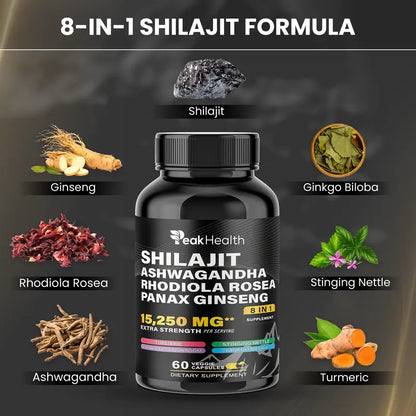 Sea Moss & Shilajit Dynamic Vitality Bundle - 60 Count