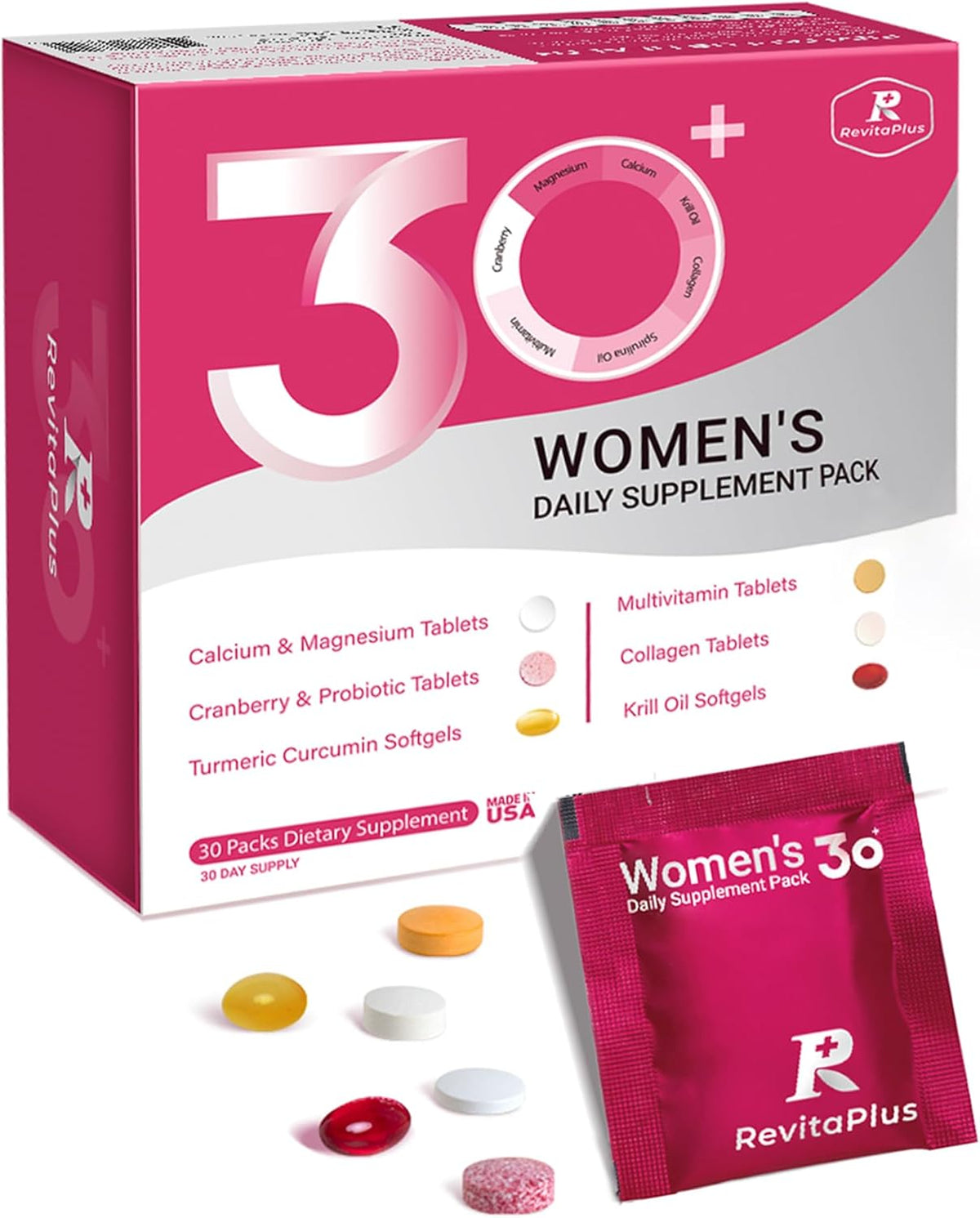 Women’s Multivitamin – 30 Packs for Energy & Wellness